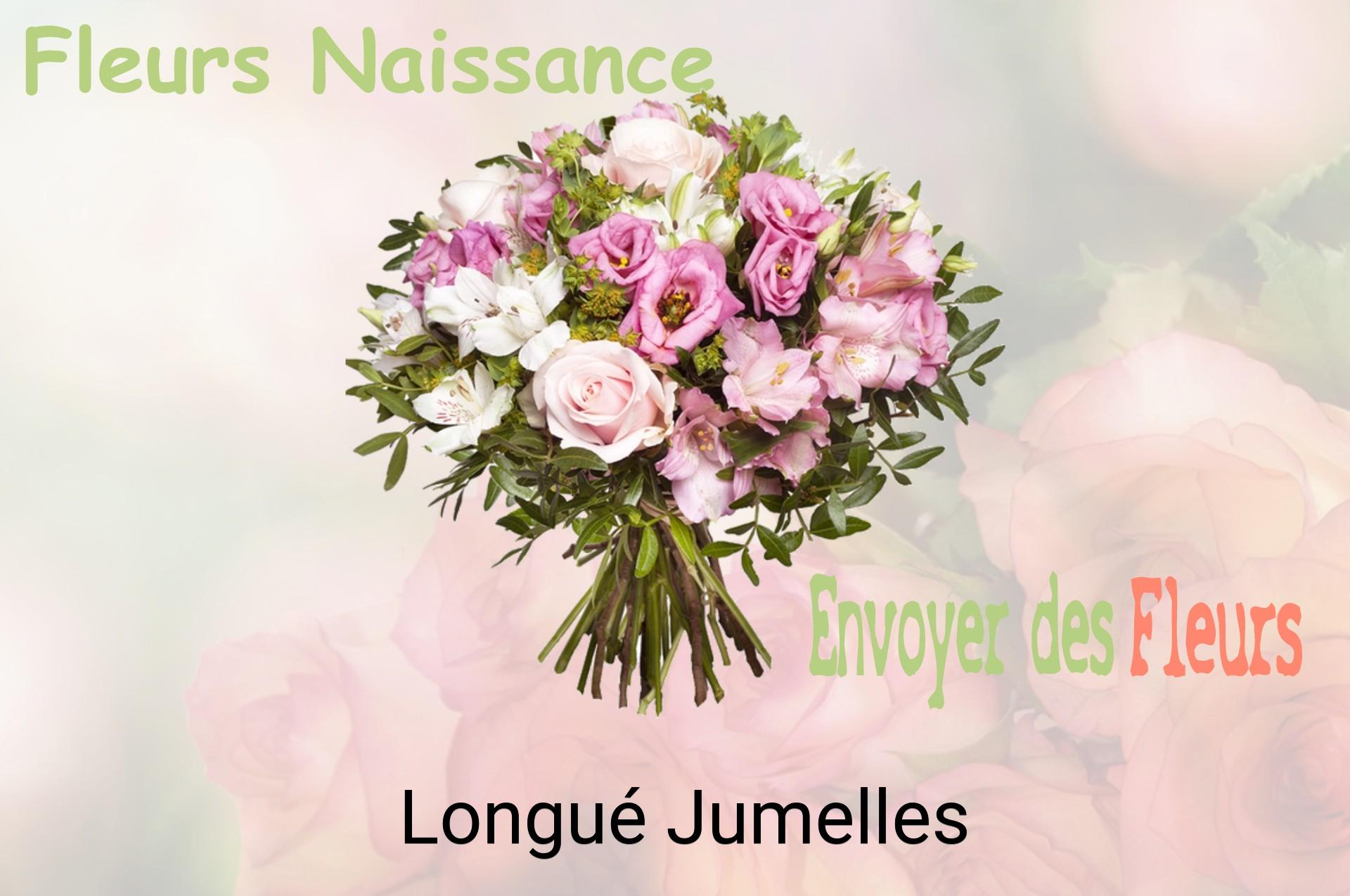 Bouquet de fleurs de naissance livré à Longué-Jumelles